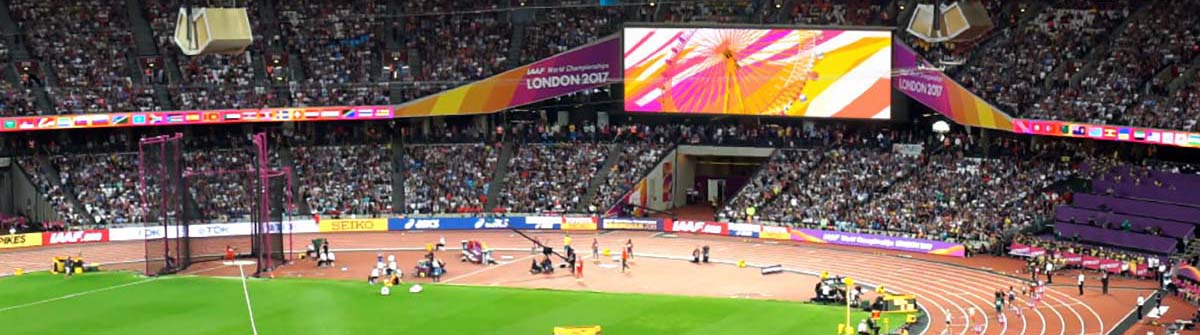 London 2017 stadium screen